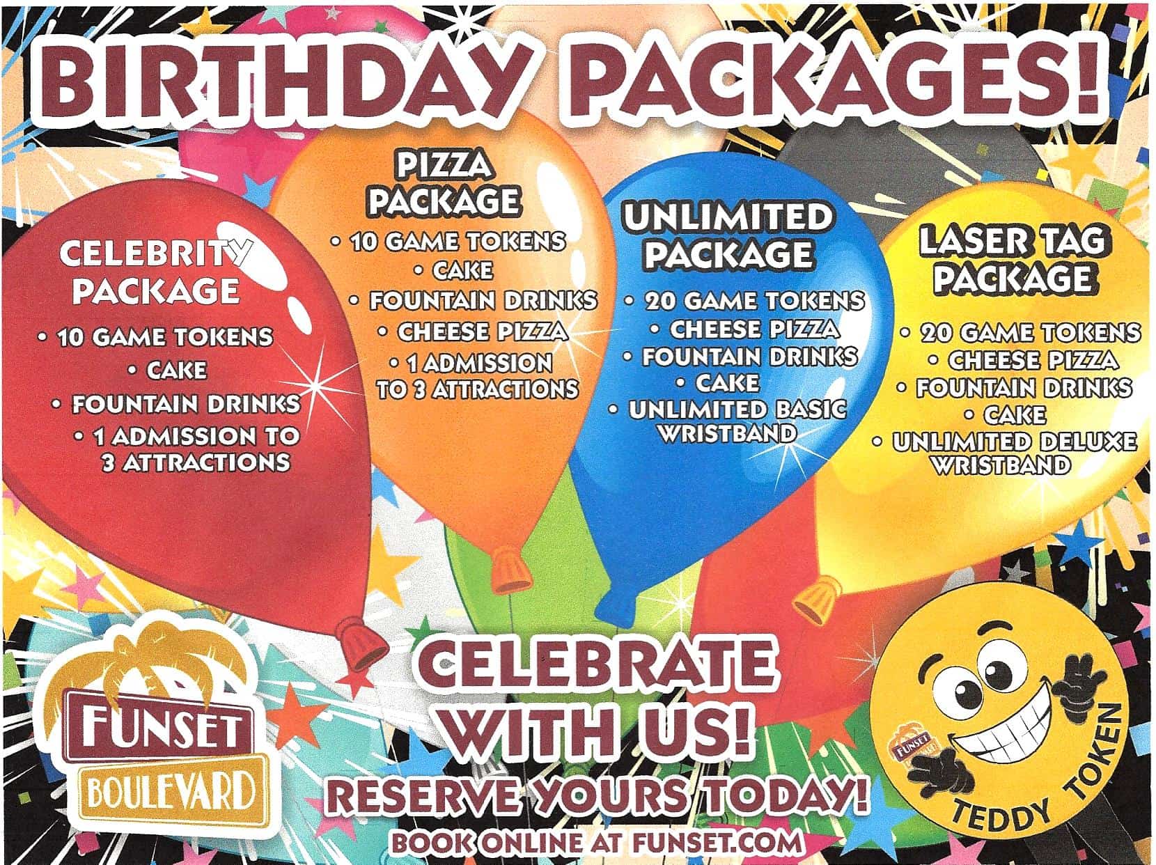 Funset Blvd Party packages
